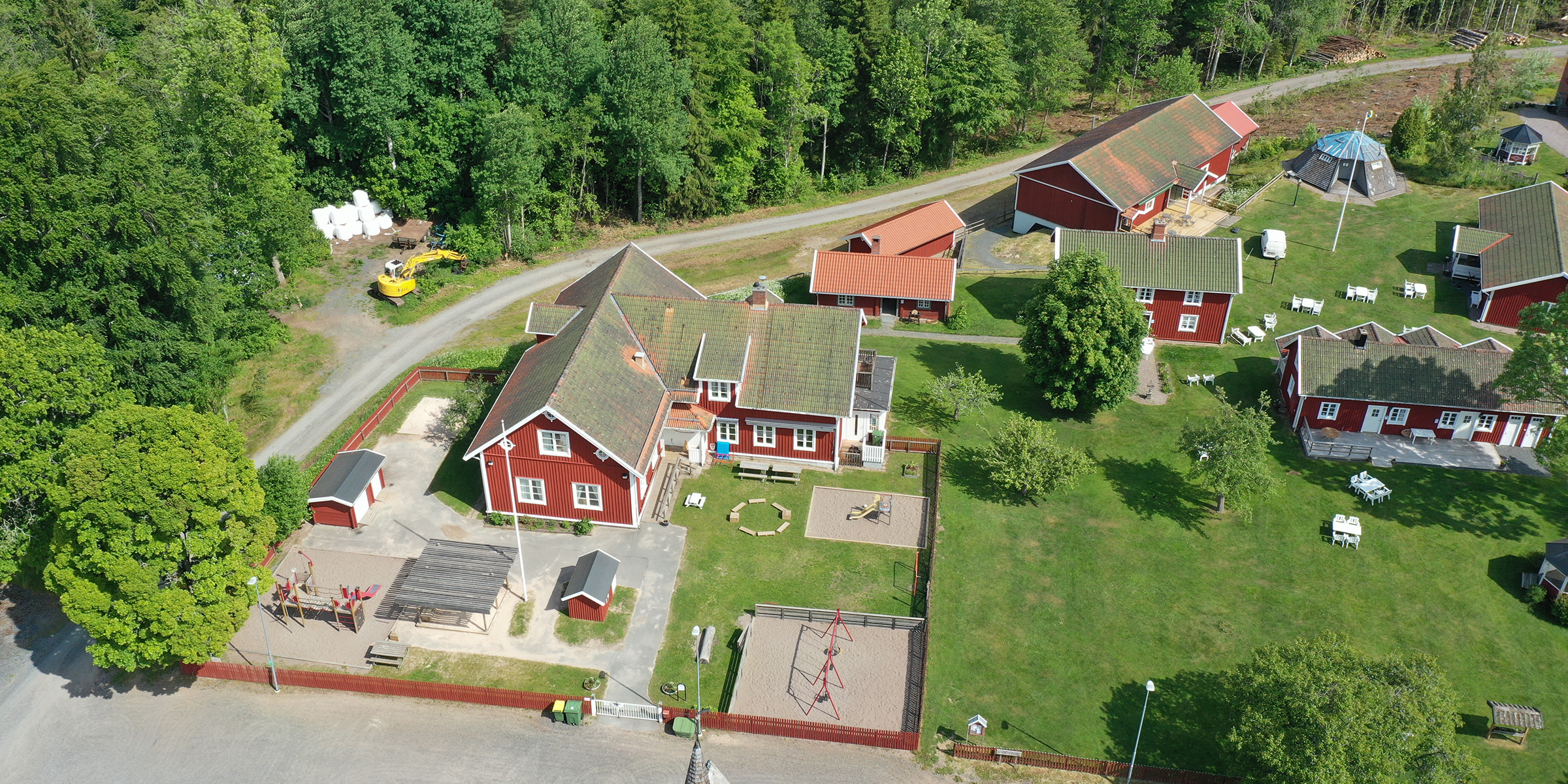 Översiktsbild över Brandstorps förskola.