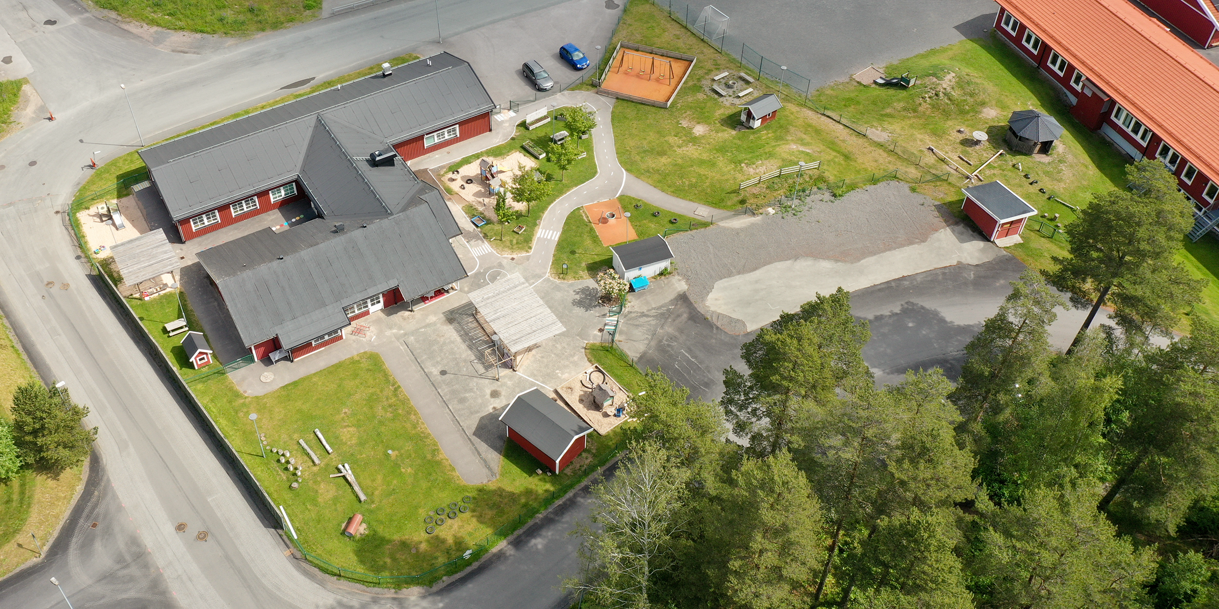 Översiktsbild över Fagerhults förskola.