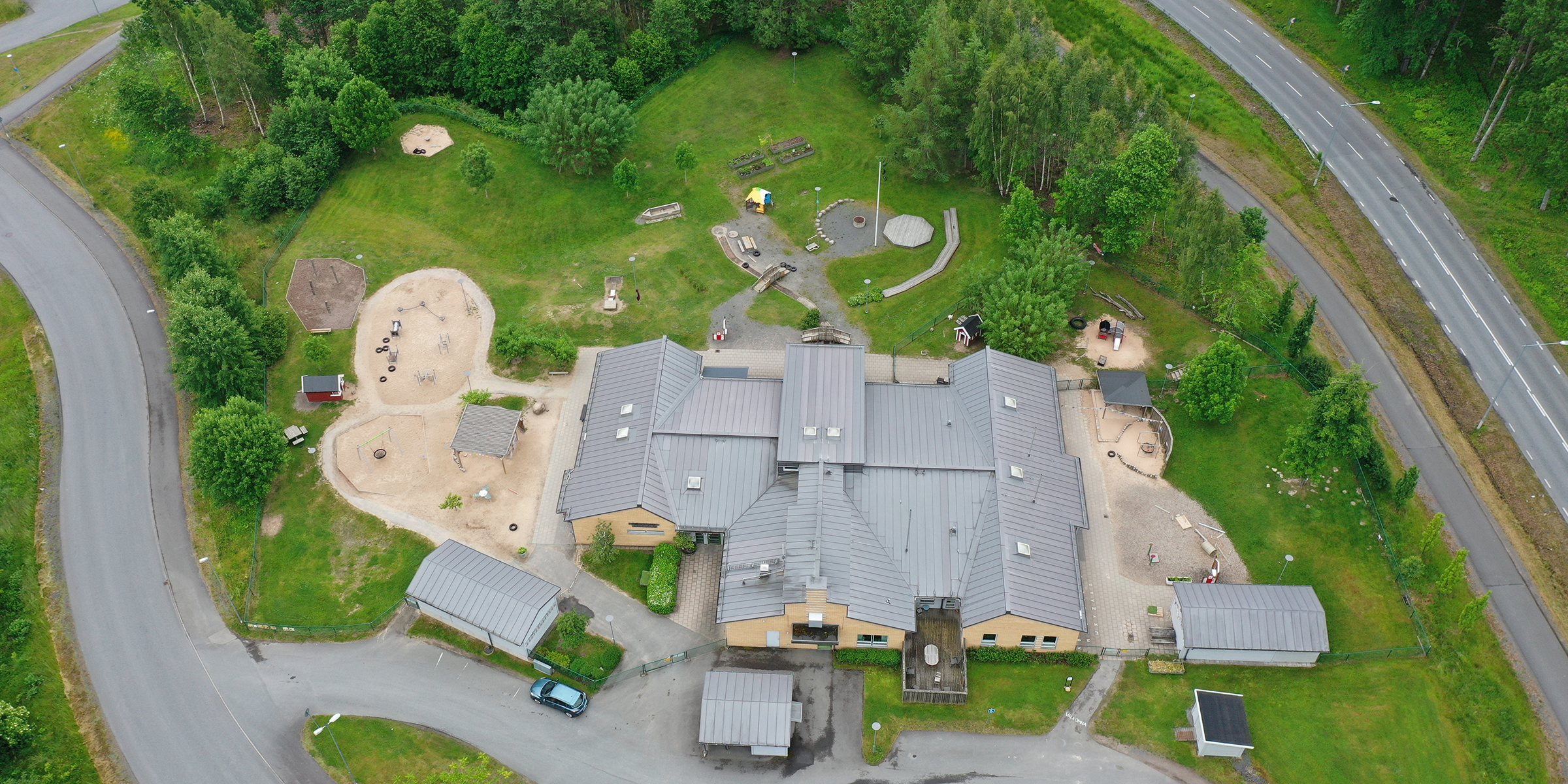Översiktsbild över Bagaregatans förskola.