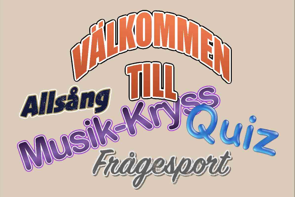 Affisch för musikkväll